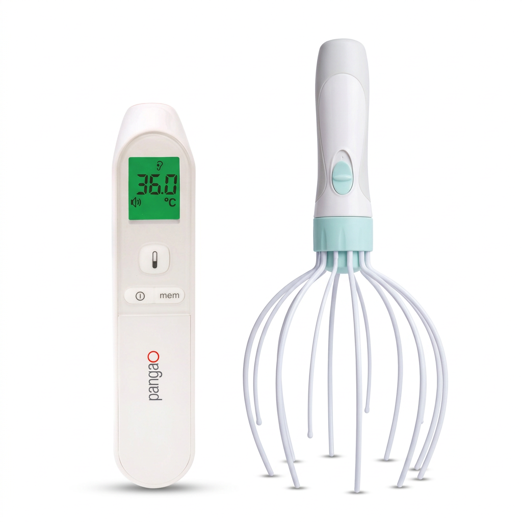 Thermometer and Electric Head Massager