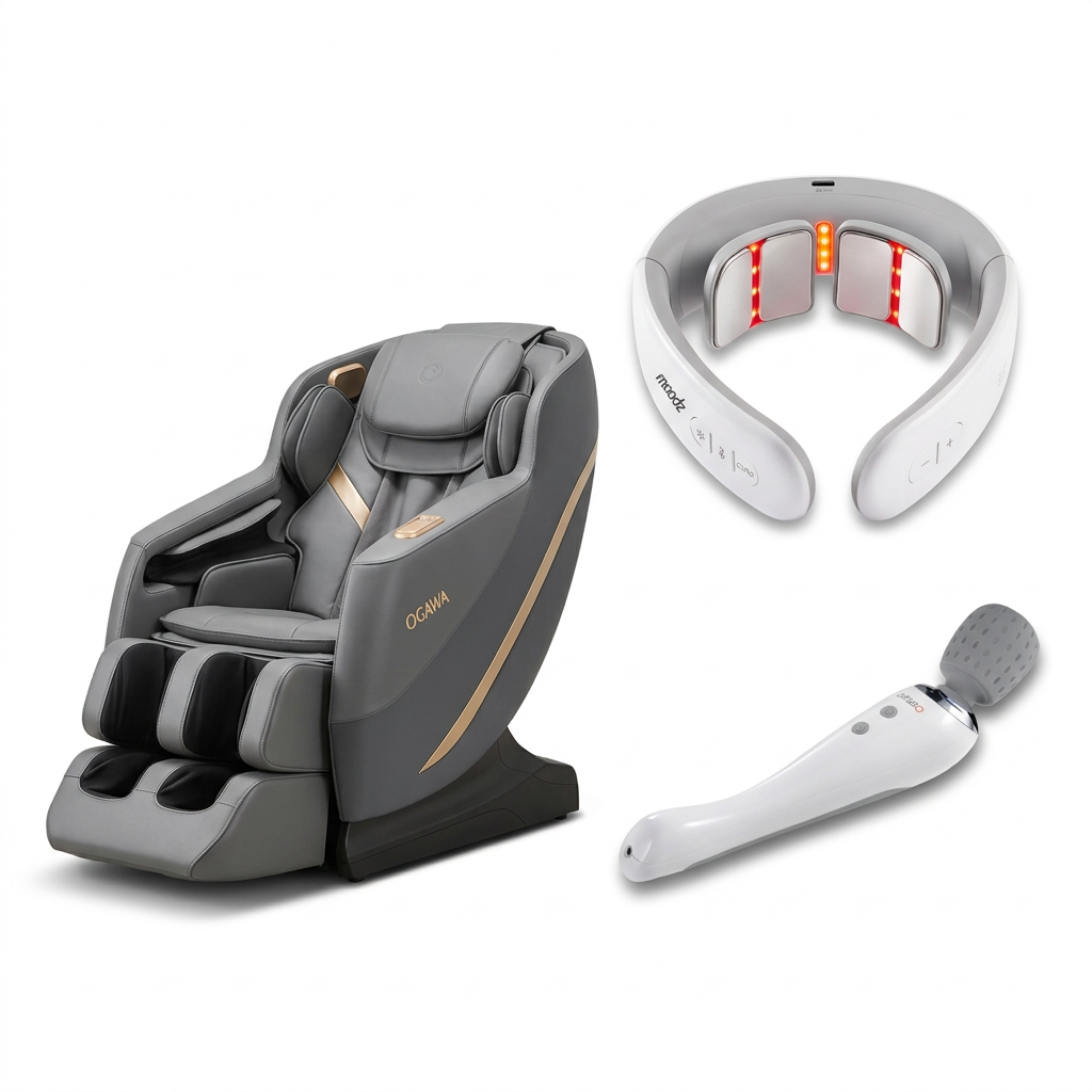 Relaxio and Moodz Intelligent Neck Massager and Moodz Magic Massager
